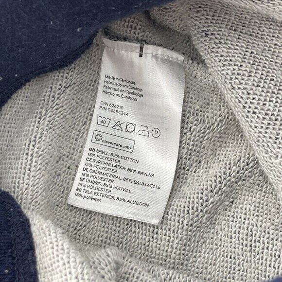 H&M Basic Mens Blue Drawstring Raw Hem Shorts Cotton Blend Medium - Picture 3 of 11